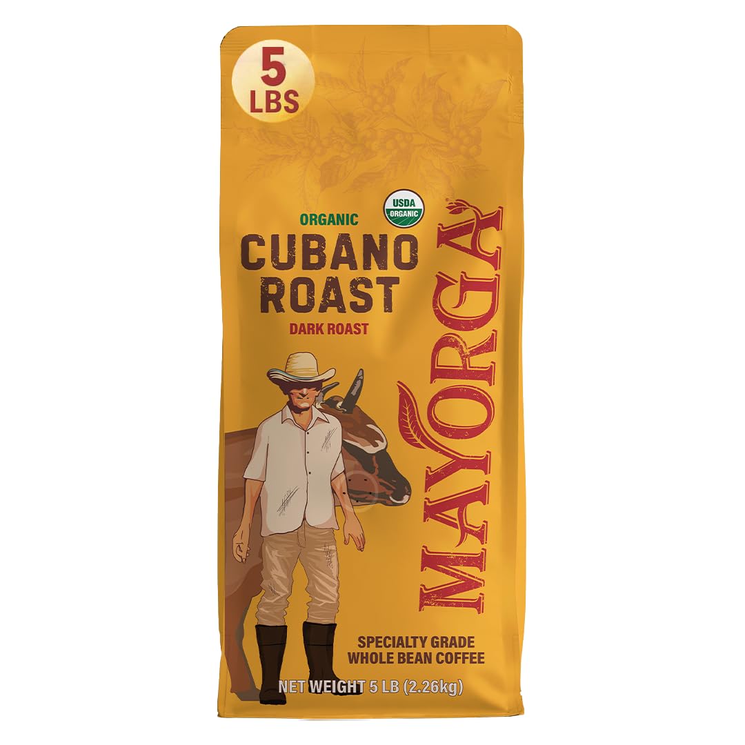 Mayorga Cubano Roast whole beans with rich aroma for a bold morning