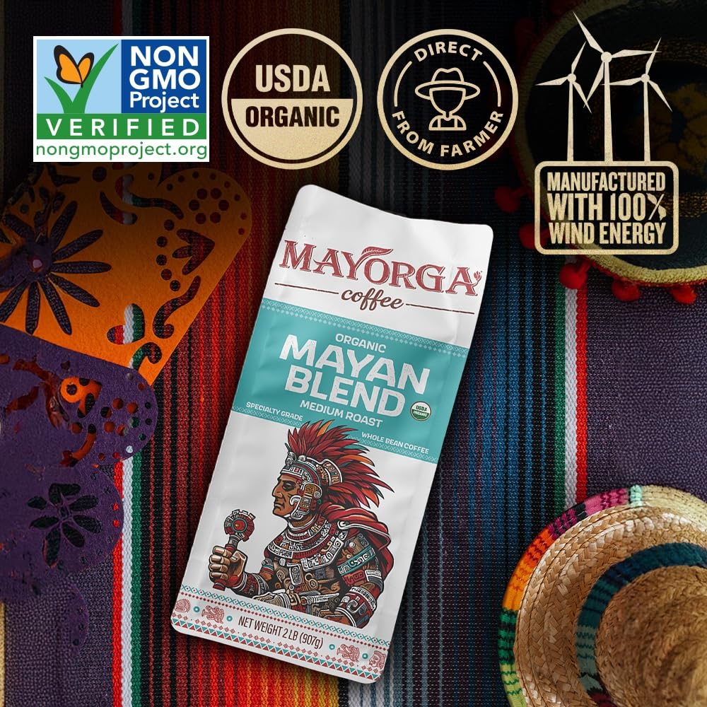 Mayorga Mayan Blend Latin slow roast batch showcases depth and aroma.