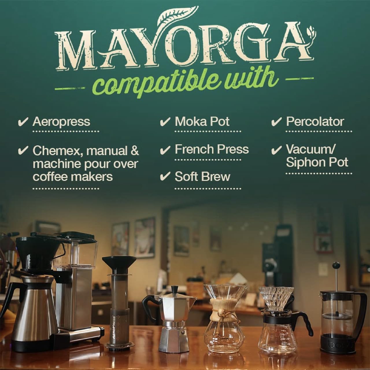 Mayorga organic coffee origin Mexico Honduras Guatemala emphasizes sustainable farming.