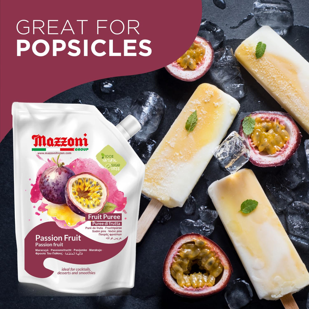 Mazzoni Passion Fruit Puree used in a mojito.