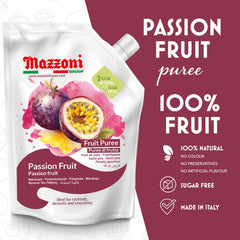 Mazzoni Passion Fruit Puree pour ideal for fast cocktails.