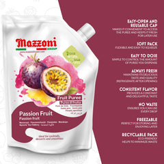 Mazzoni Passion Fruit Puree texture for silky smooth blends.