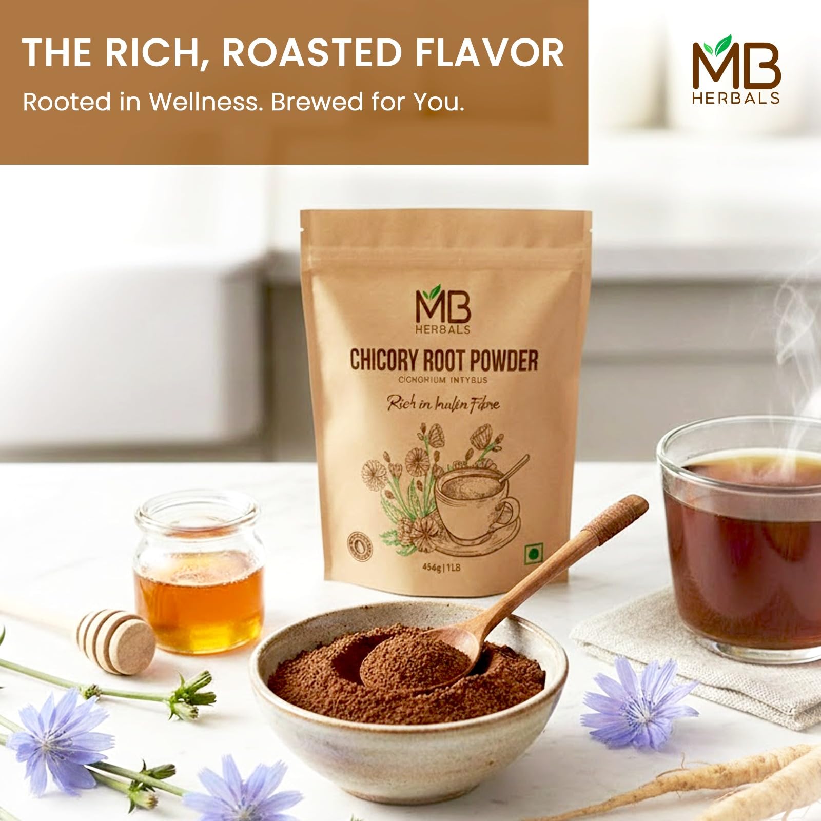 MB Herbals Chicory resembles a coffee substitute aroma for variety