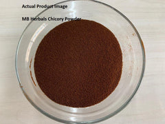 MB Herbals Chicory Powder in a mug with milk for creamy beverages