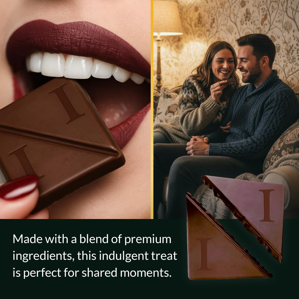 MBDH Wellness Ignite Mint Chocolate Bar rectangular bar on display ready for sharing.