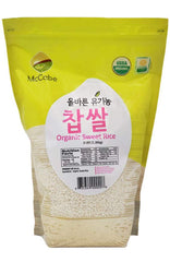 McCabe Organic Sweet Rice bag front shows organic branding.