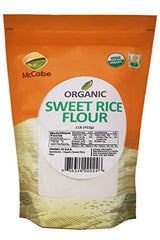 McCabe Organic Sweet Rice Flour pack for gluten-free baking versatility.