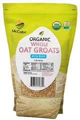 McCabe Organic Whole Oat Groats 2lbs package front view for wholesome breakfasts