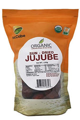 McCabe Organic Sun-Dried Jujubes packaging close-up showcasing natural, wholesome fruit.
