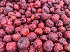 McCabe Sun-Dried Jujubes raw fruit view highlighting rich color and texture.