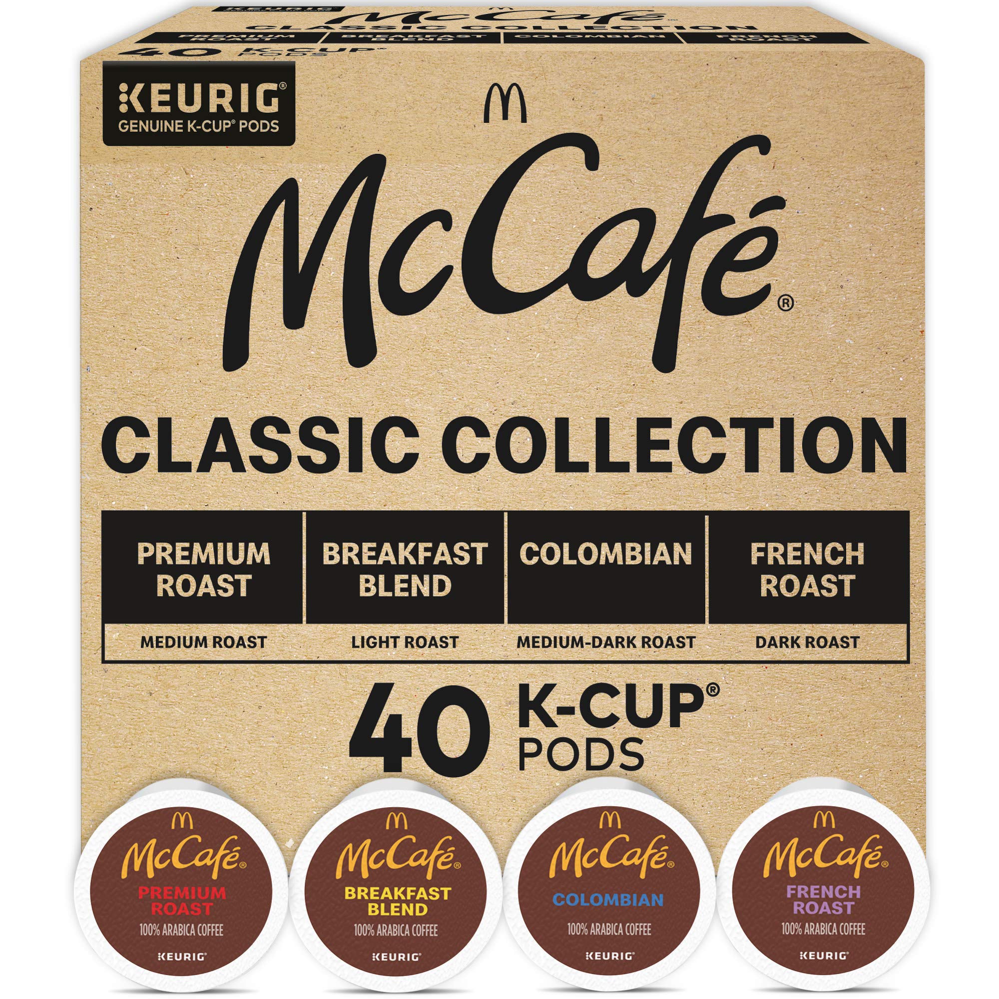 McCafé Classic Collection variety pack pods ready for quick mornings