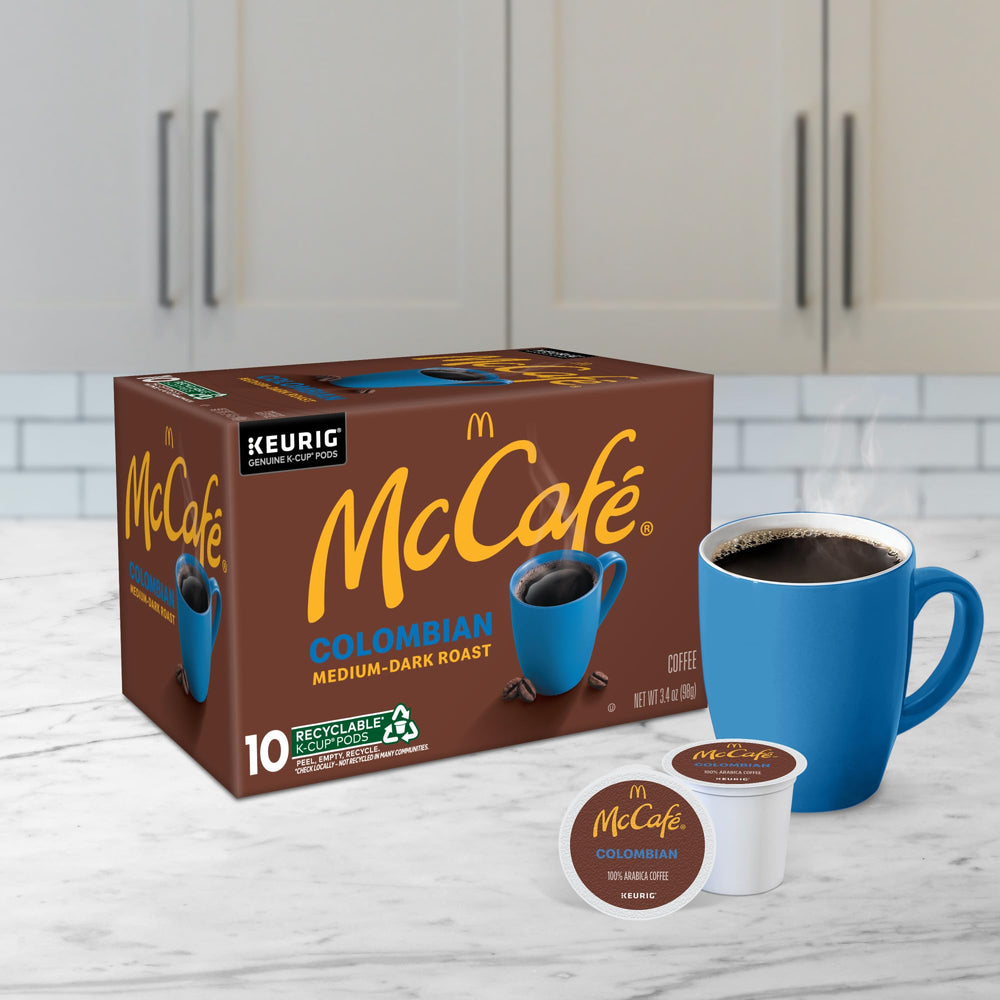 McCafé Colombian Arabica beans spill suggests fresh aroma