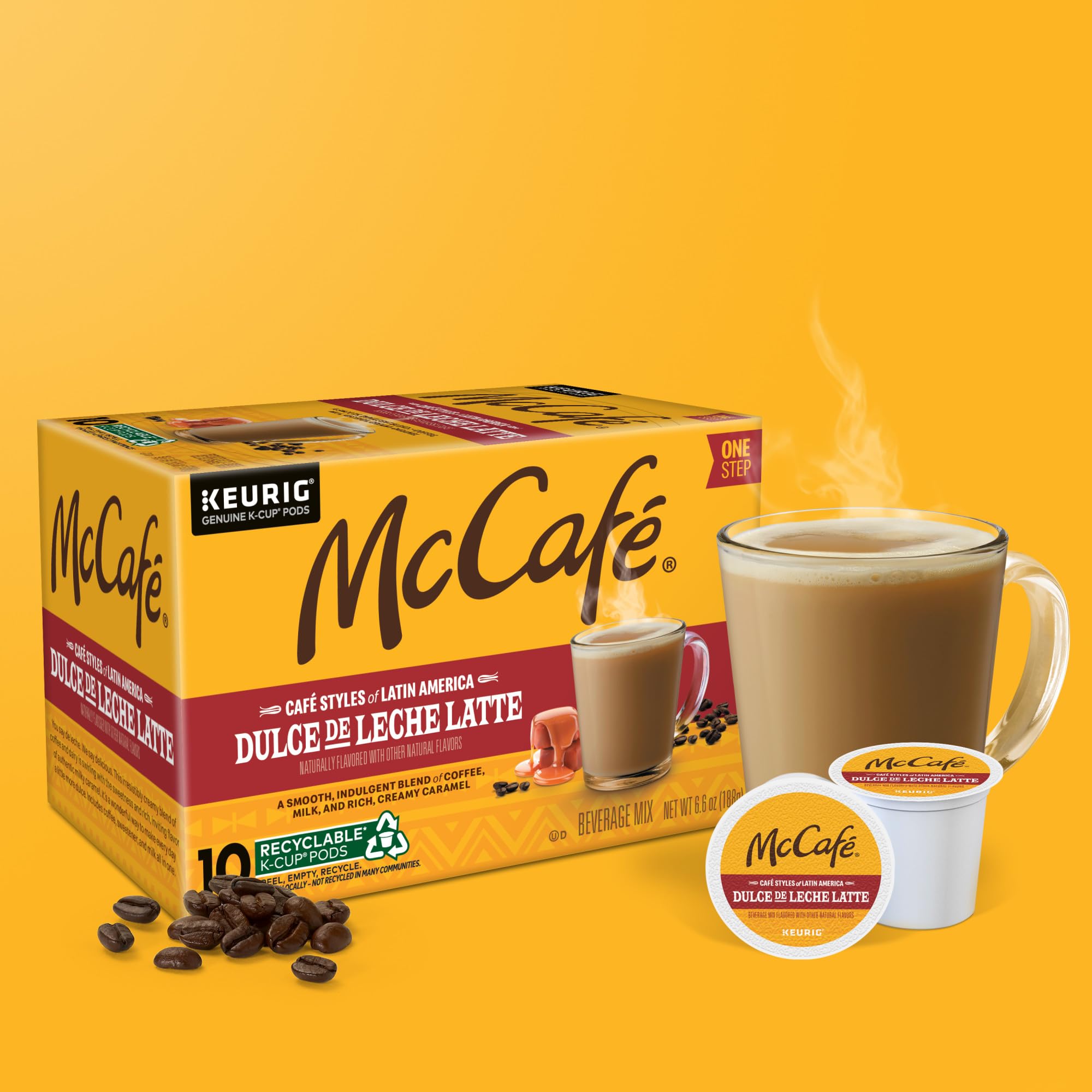 Recyclable K-Cup icon emphasizing local recycling options.