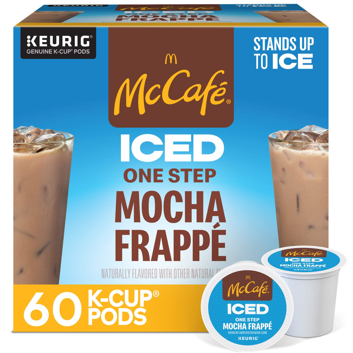 McCafé Iced One Step Mocha Frappé K-Cup pod ready for home brewing