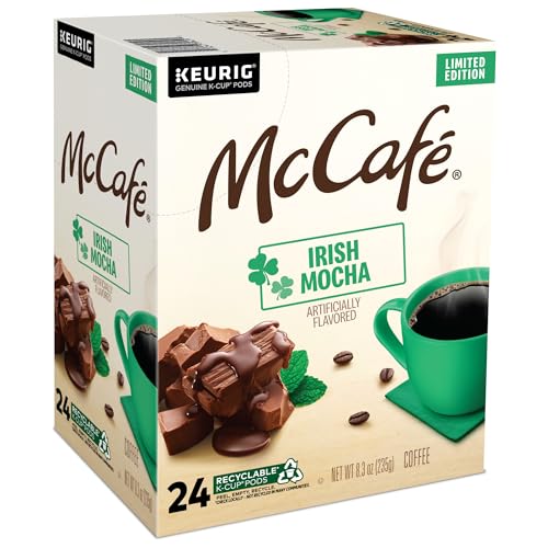 McCafé Irish Mocha office breakroom setup with Keurig