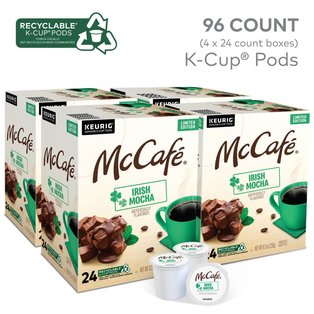 McCafé Irish Mocha display pack, ideal for home or office use