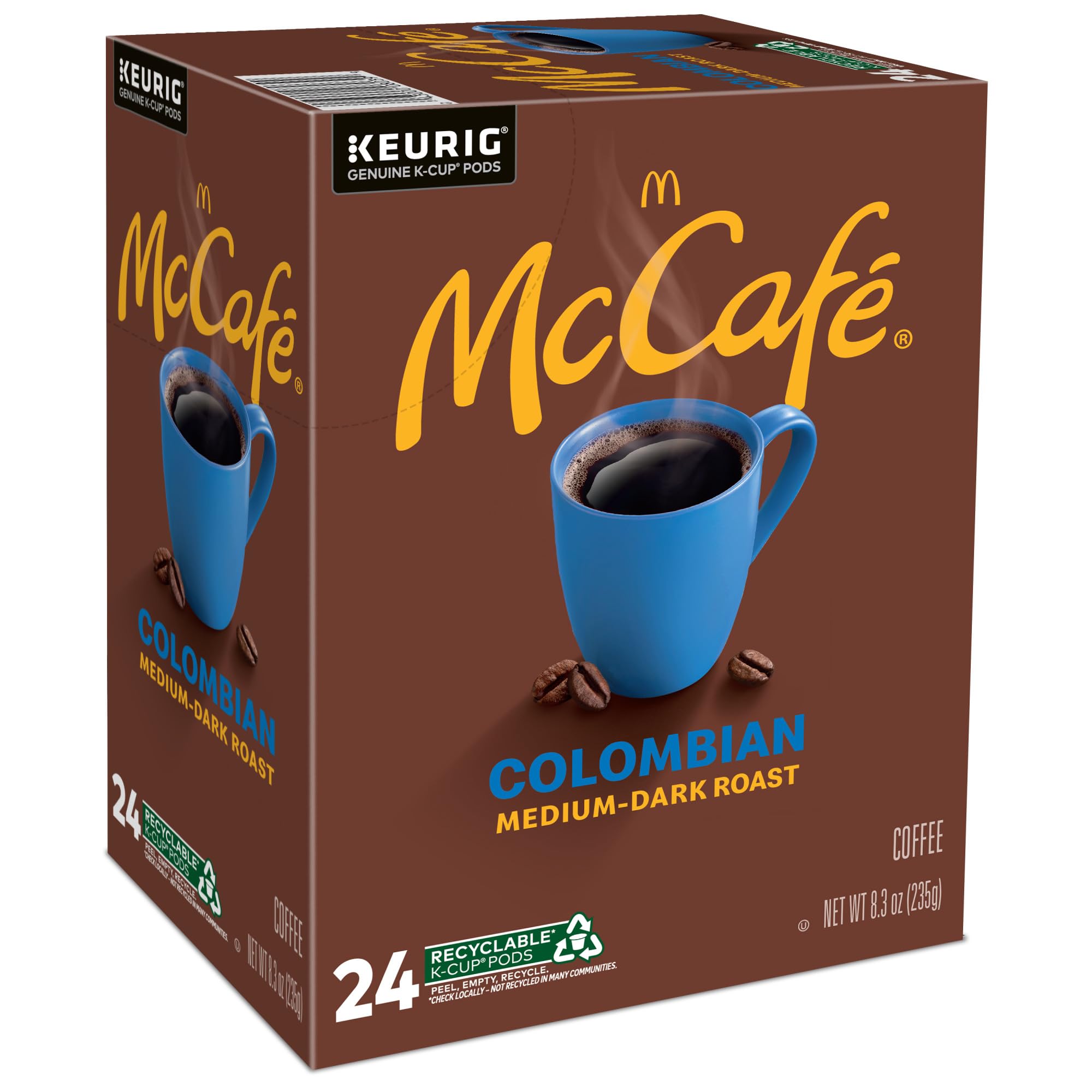 McCafé Keurig compatibility badge reassures reliable performance with most machines.