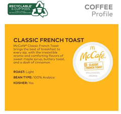 McCafe Keurig single-serve K-Cup pod for fast, flavorful cups.