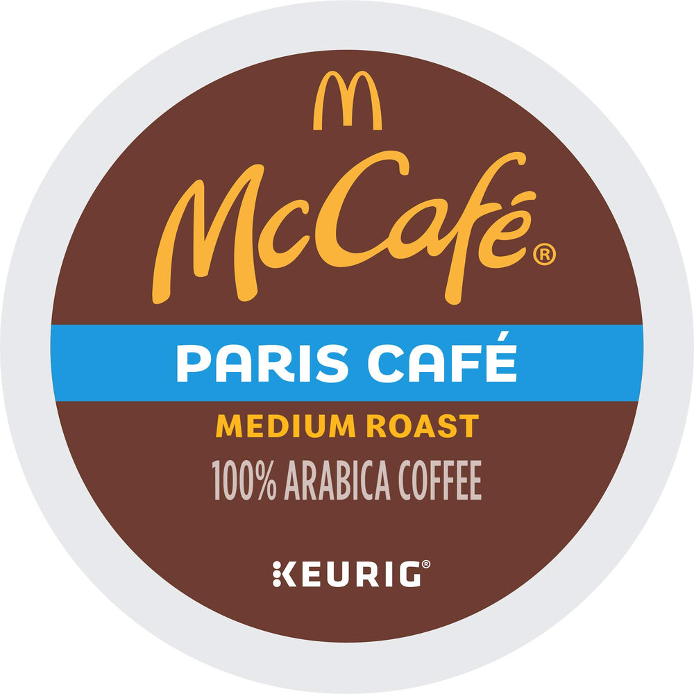 McCafé Paris Café beans and ground imagery suggesting café quality.