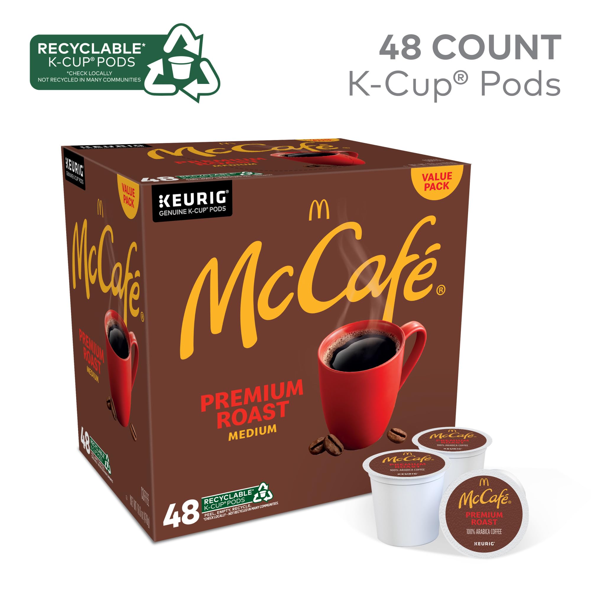 Aromas rise from McCafé Premium Roast as you prepare water for a comforting cup.