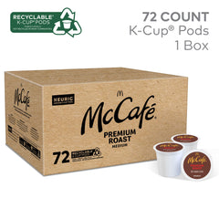 McCafé Premium Roast coffee beans highlighting premium arabica quality