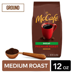 McCafe Premium Roast Decaf aroma steam cup highlights inviting scent while you brew.