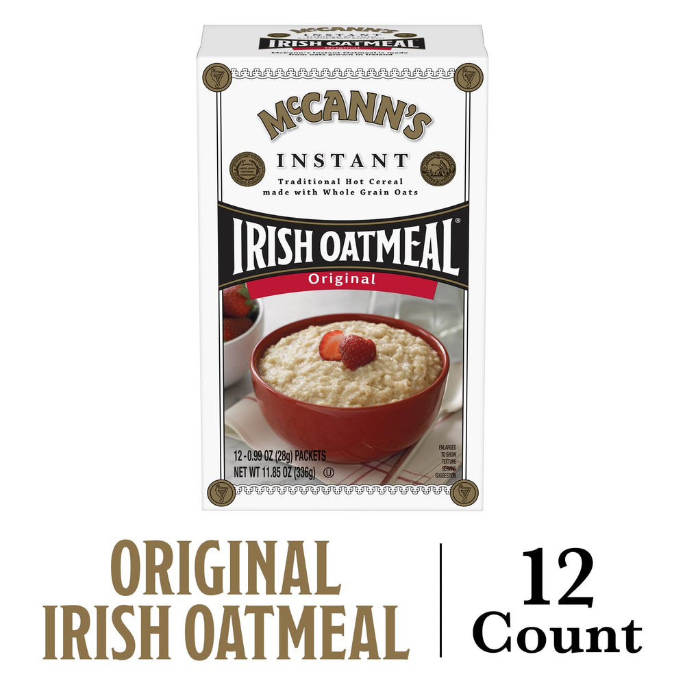 McCann's oatmeal fortified with calcium and iron for everyday balance.