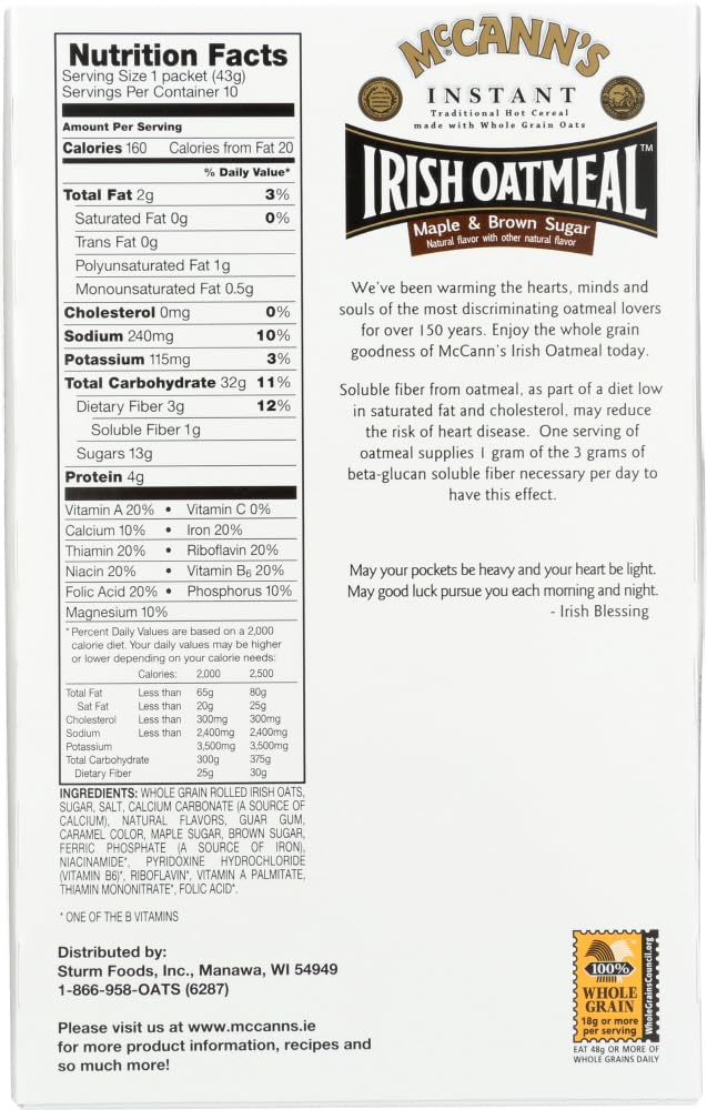 Close-up of McCann's Oatmeal showing creamy texture and flavor mix