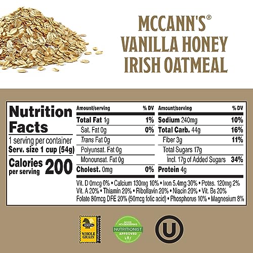 McCann's Irish Oatmeal microwave-ready cup for fast, satisfying hot mornings