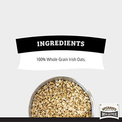 McCann's Irish Oatmeal packaging box emphasizing tradition and quality.