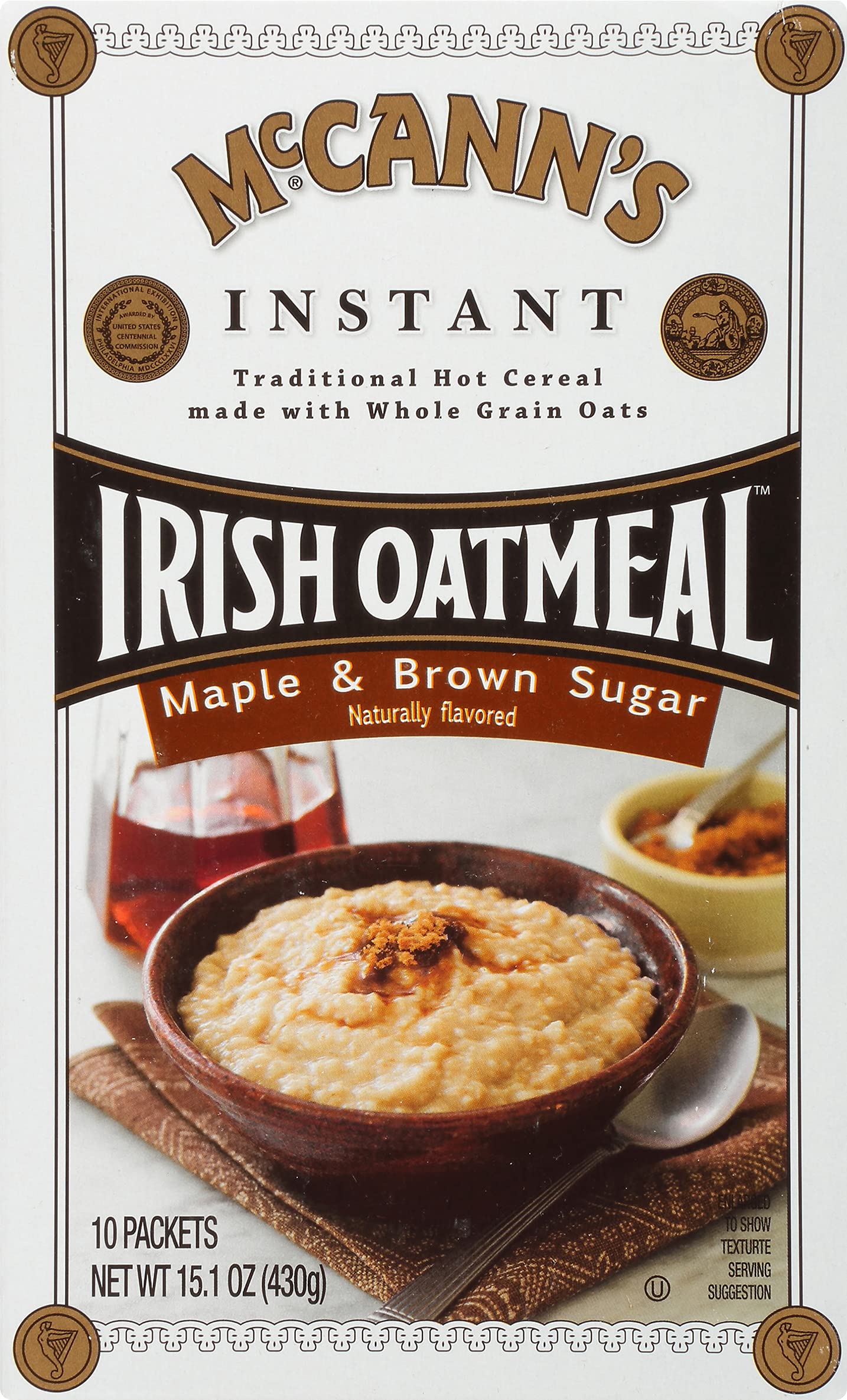 McCann's Maple Brown Sugar Oatmeal packet for quick breakfast
