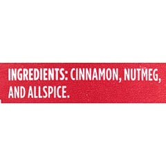 Close-up label of McCormick Apple Pie Spice for easy dessert seasoning
