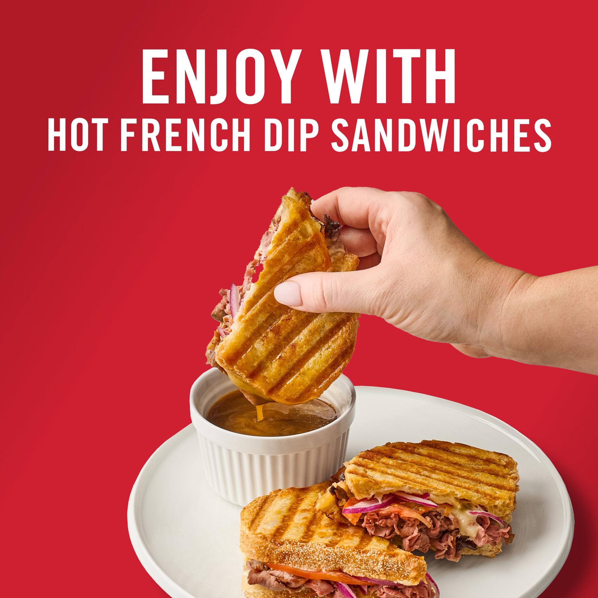 Crispy fries served with McCormick Au Jus Gravy for a savory dip.