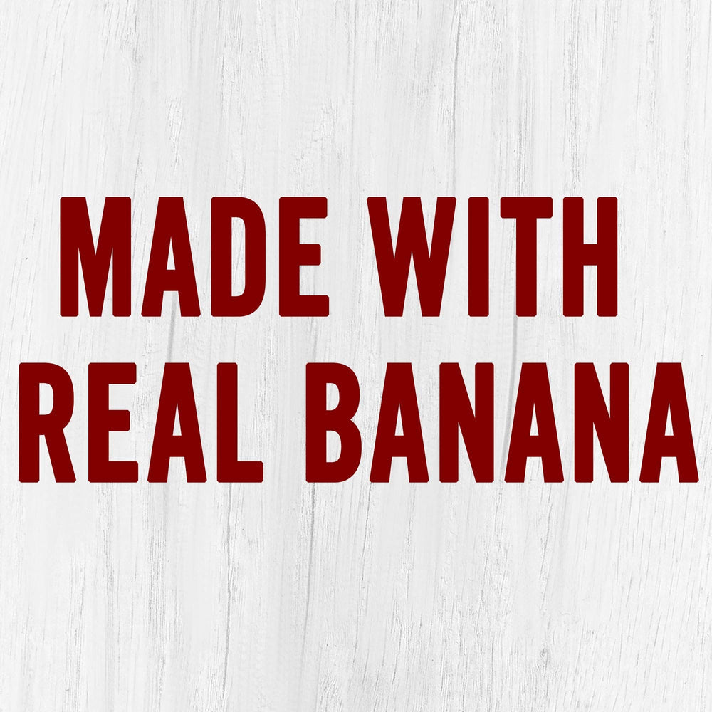 Close-up of McCormick Banana Extract label showing natural flavors and gluten-free claim