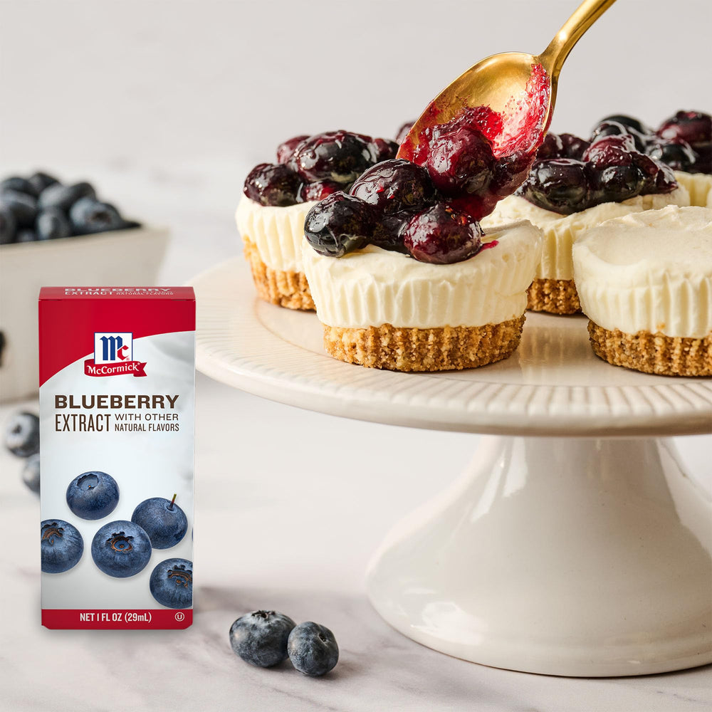 McCormick Blueberry Extract brightens lemonade with a blueberry twist.