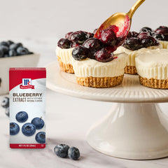 McCormick Blueberry Extract brightens lemonade with a blueberry twist.