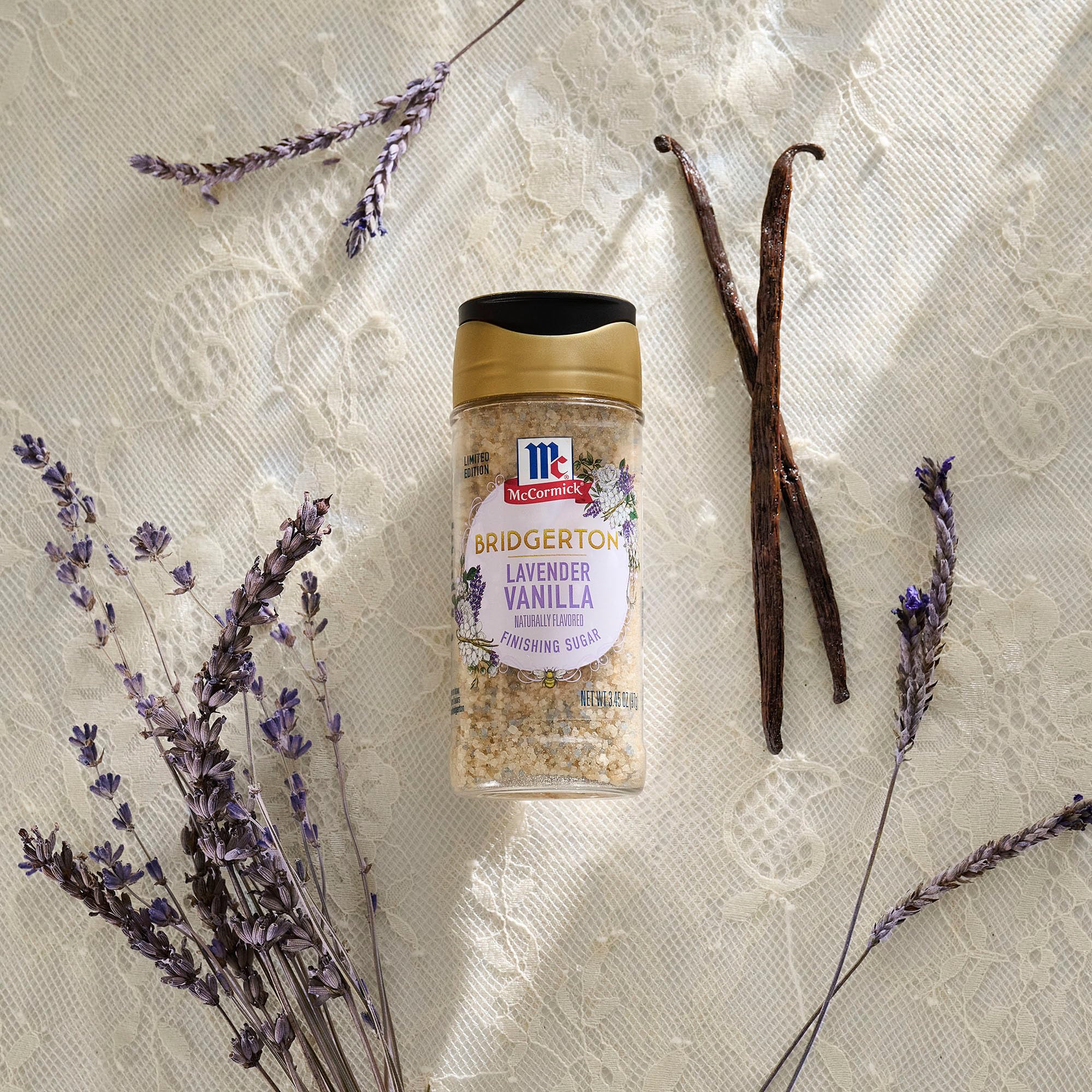 McCormick Bridgerton limited-edition packaging finishing sugar