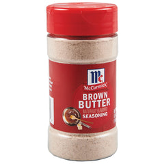 McCormick Brown Butter Seasoning jar on counter, showcasing rich aroma