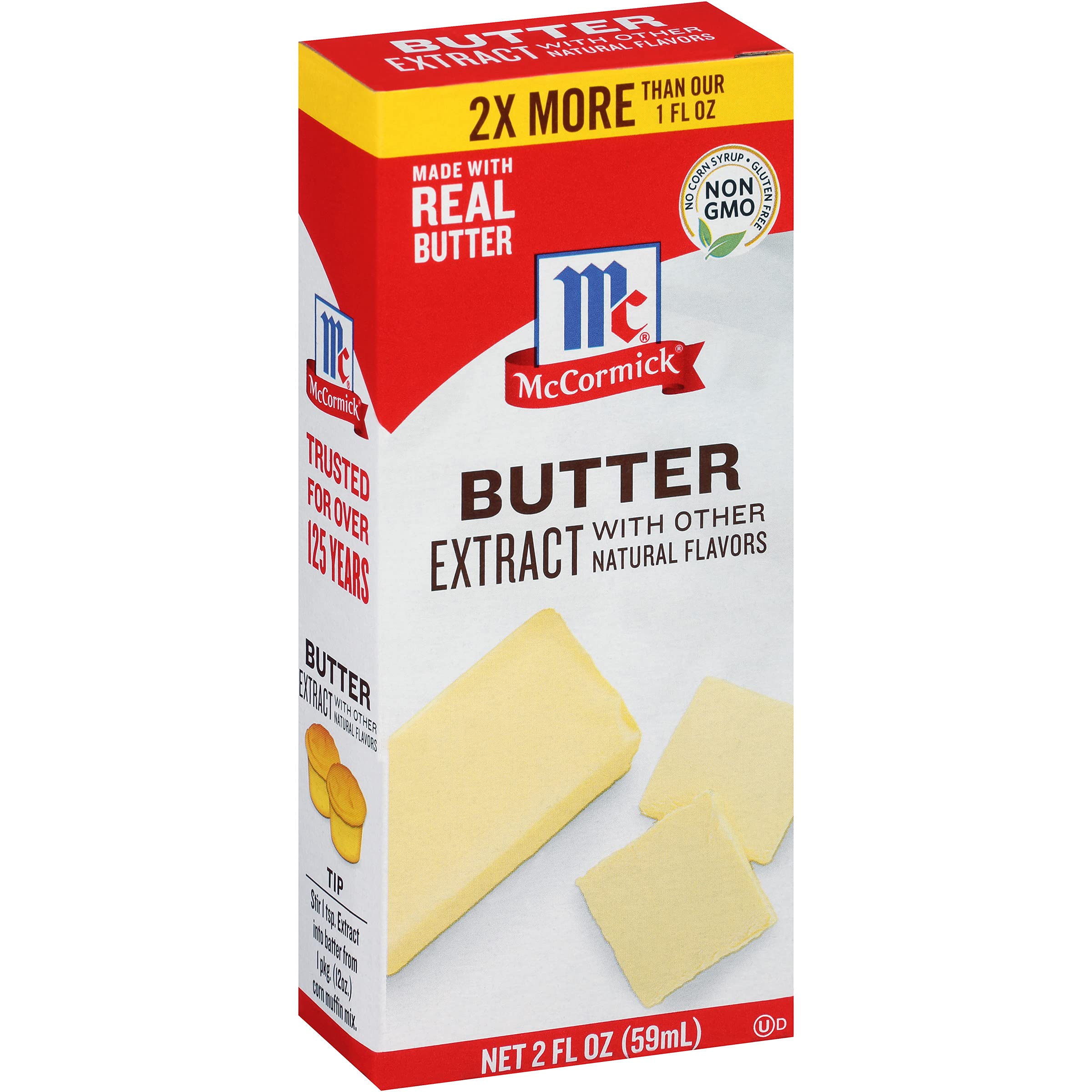 McCormick Butter Extract bottle delivers real butter flavor for baking