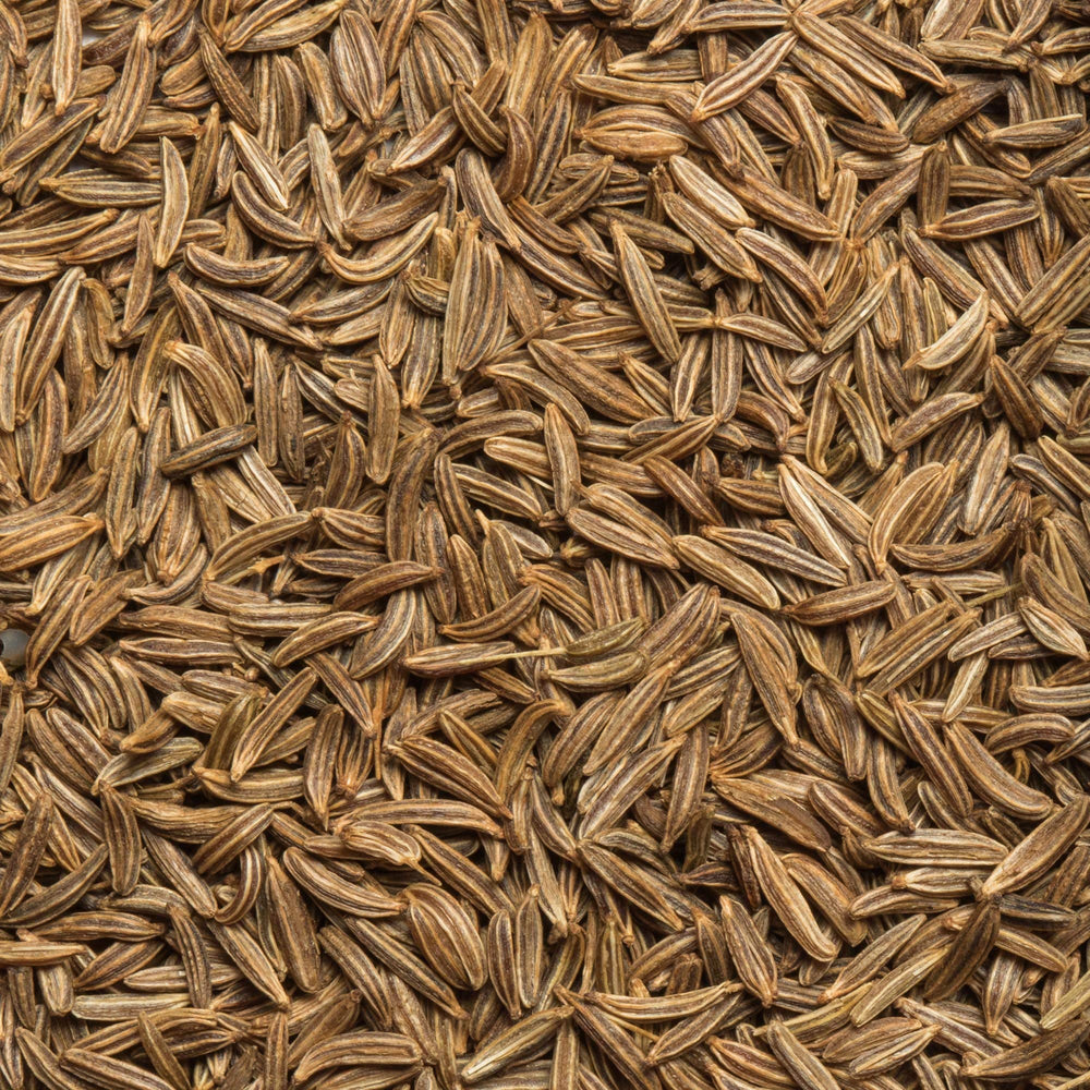 Caraway spice cabinet highlights versatility for cabbage dishes and pork.