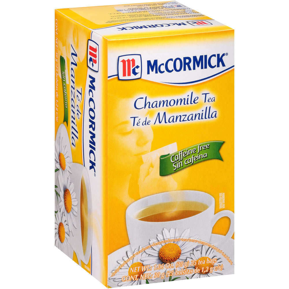 McCormick Chamomile Tea Bags box ready for a calming evening cup