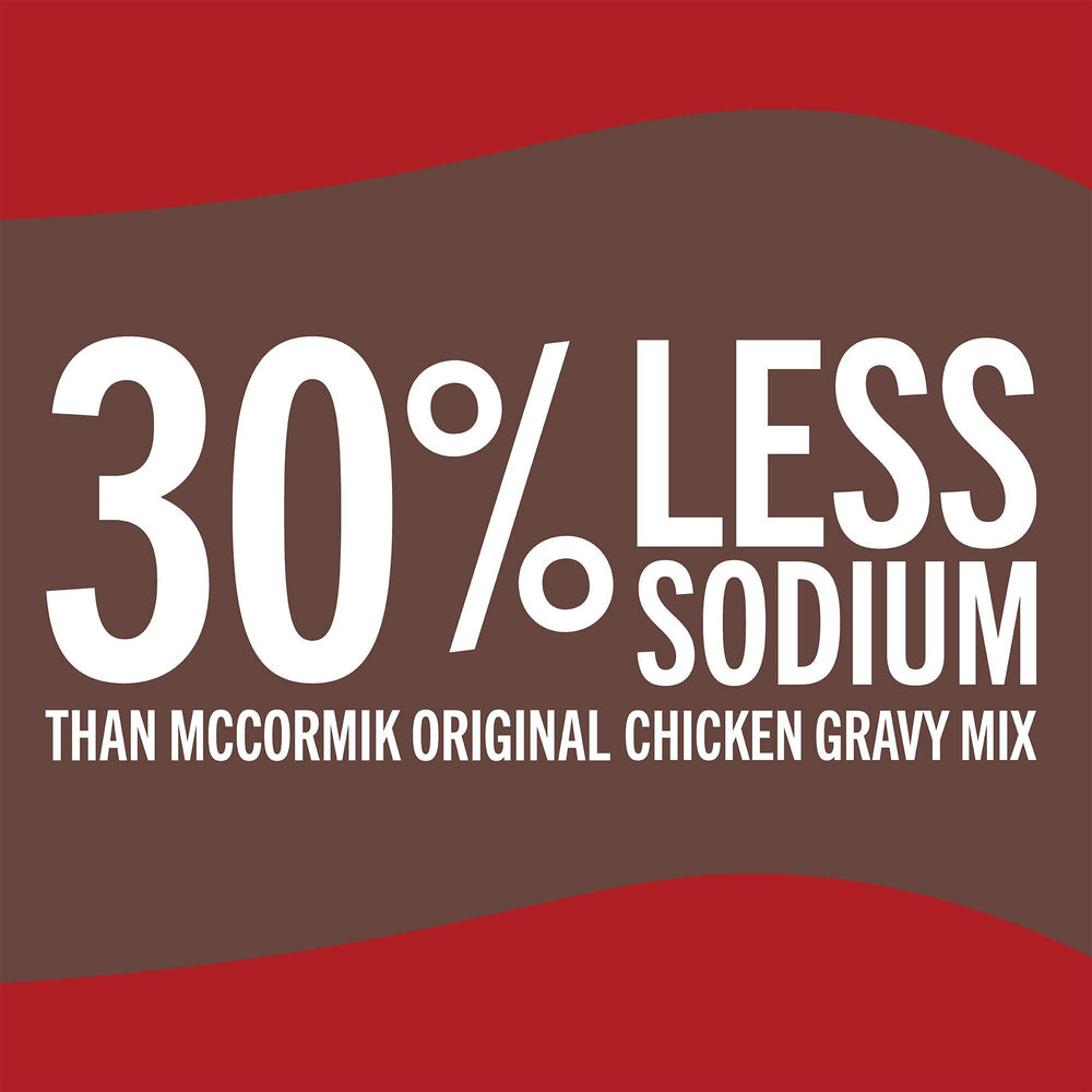 McCormick chicken gravy simmering in pan adds weeknight flavor.