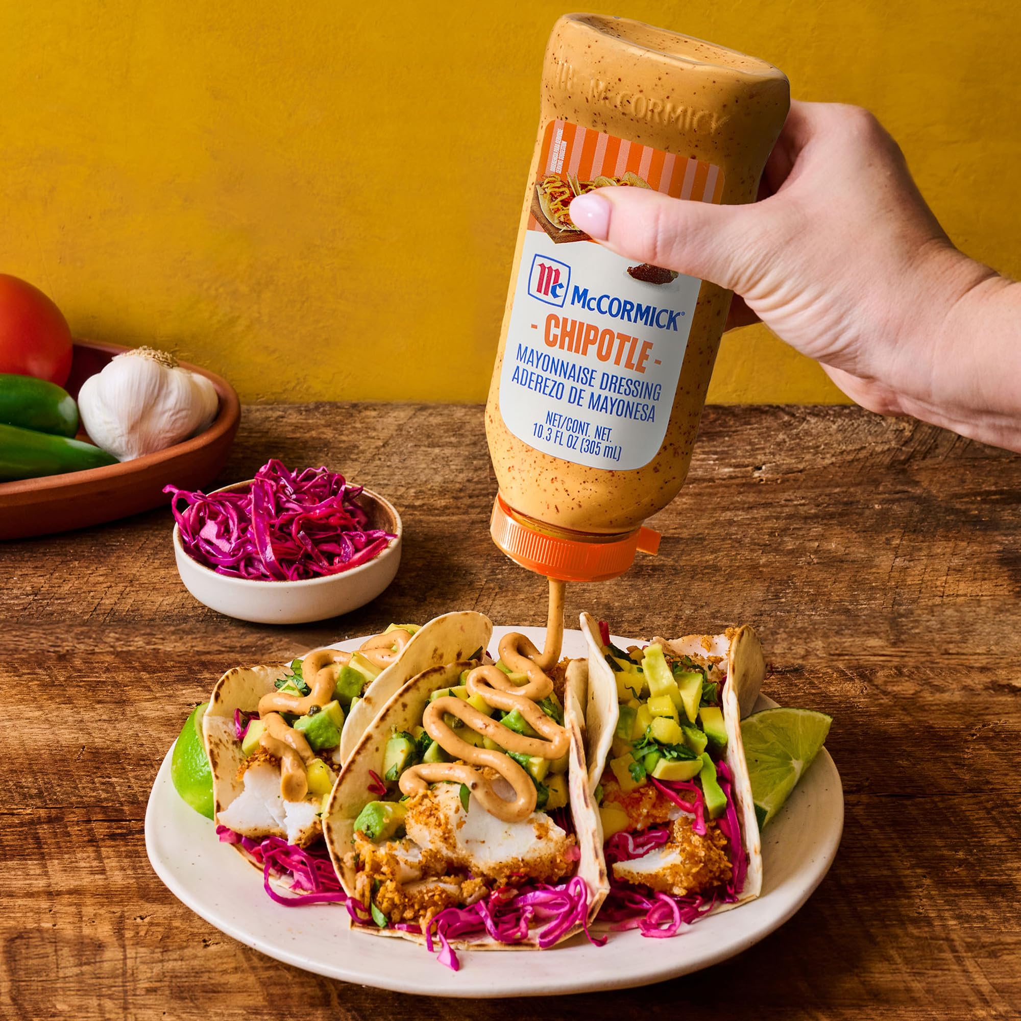 Elotes with McCormick Chipotle Mayonnaise Dressing for smoky crema