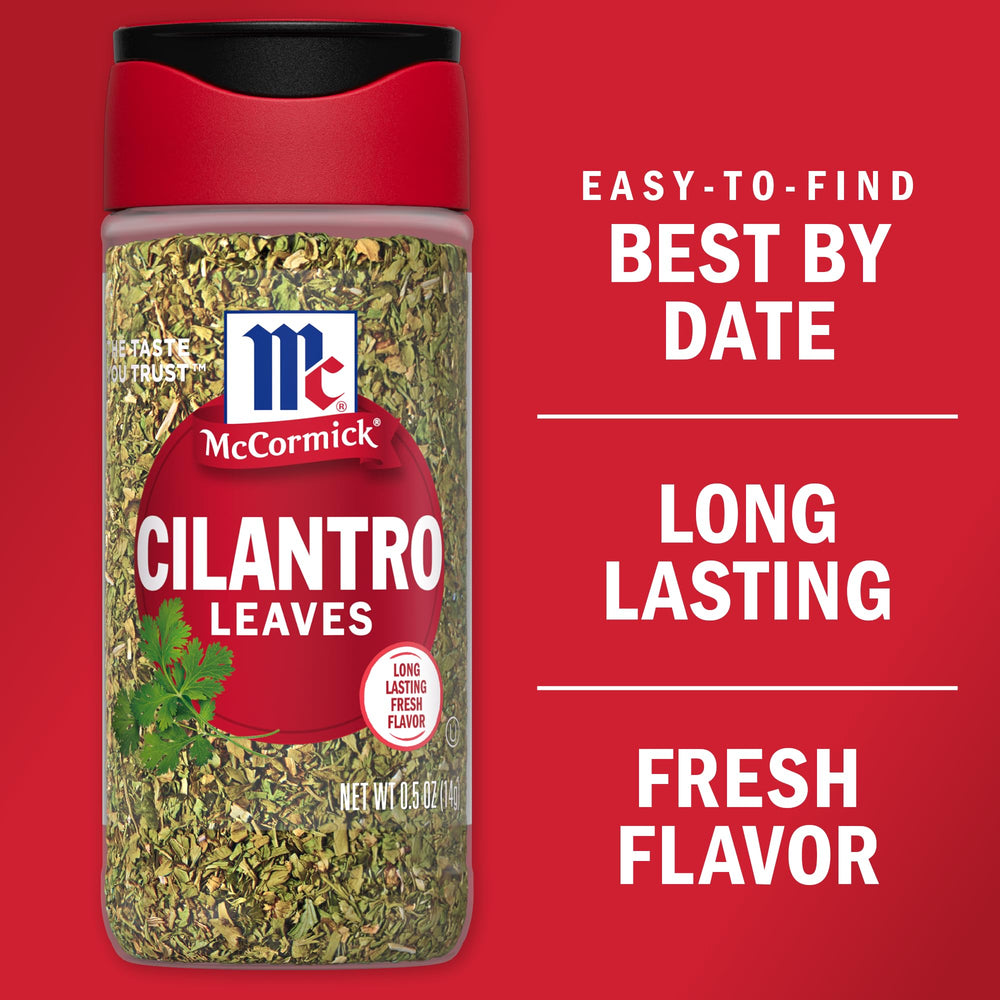 McCormick Cilantro Leaves in guacamole dish adds bright finishing touch.