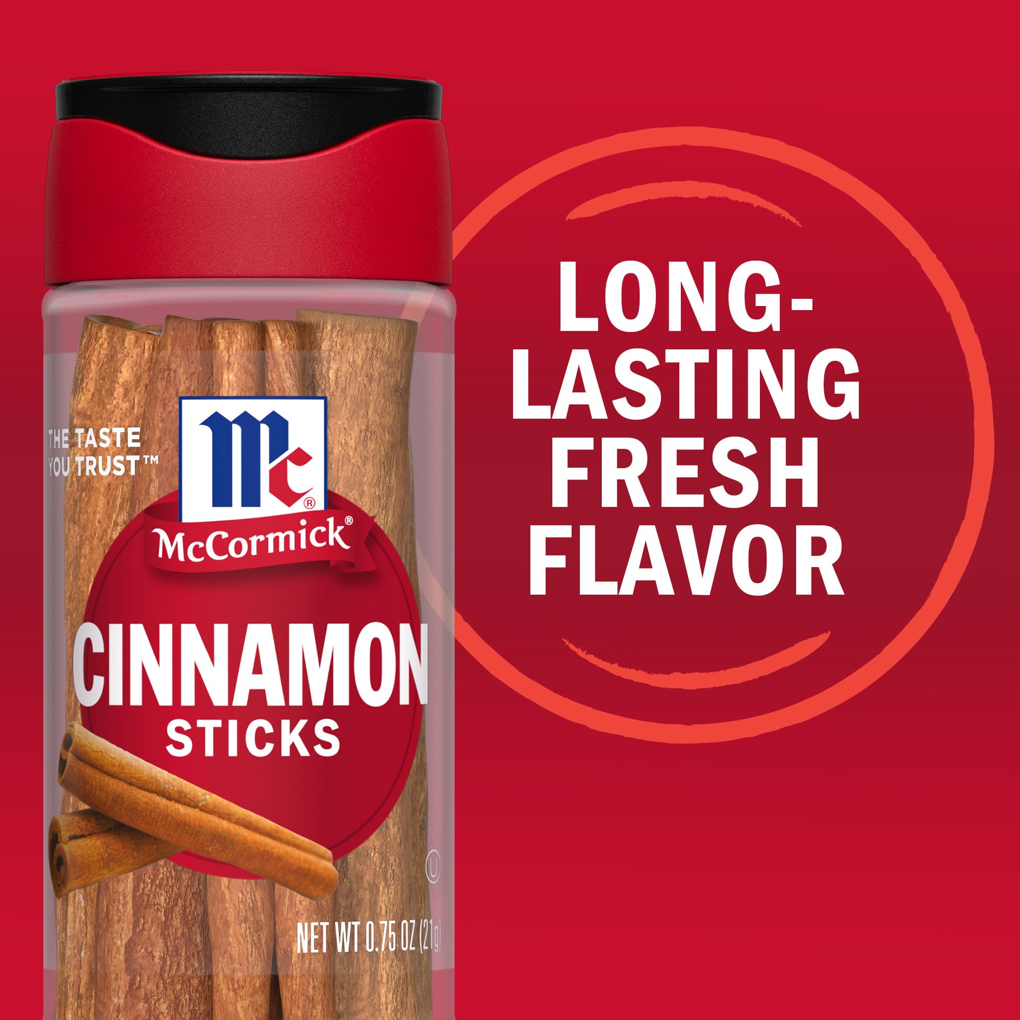 A saucepan with McCormick Cinnamon Sticks releasing spice while simmering.