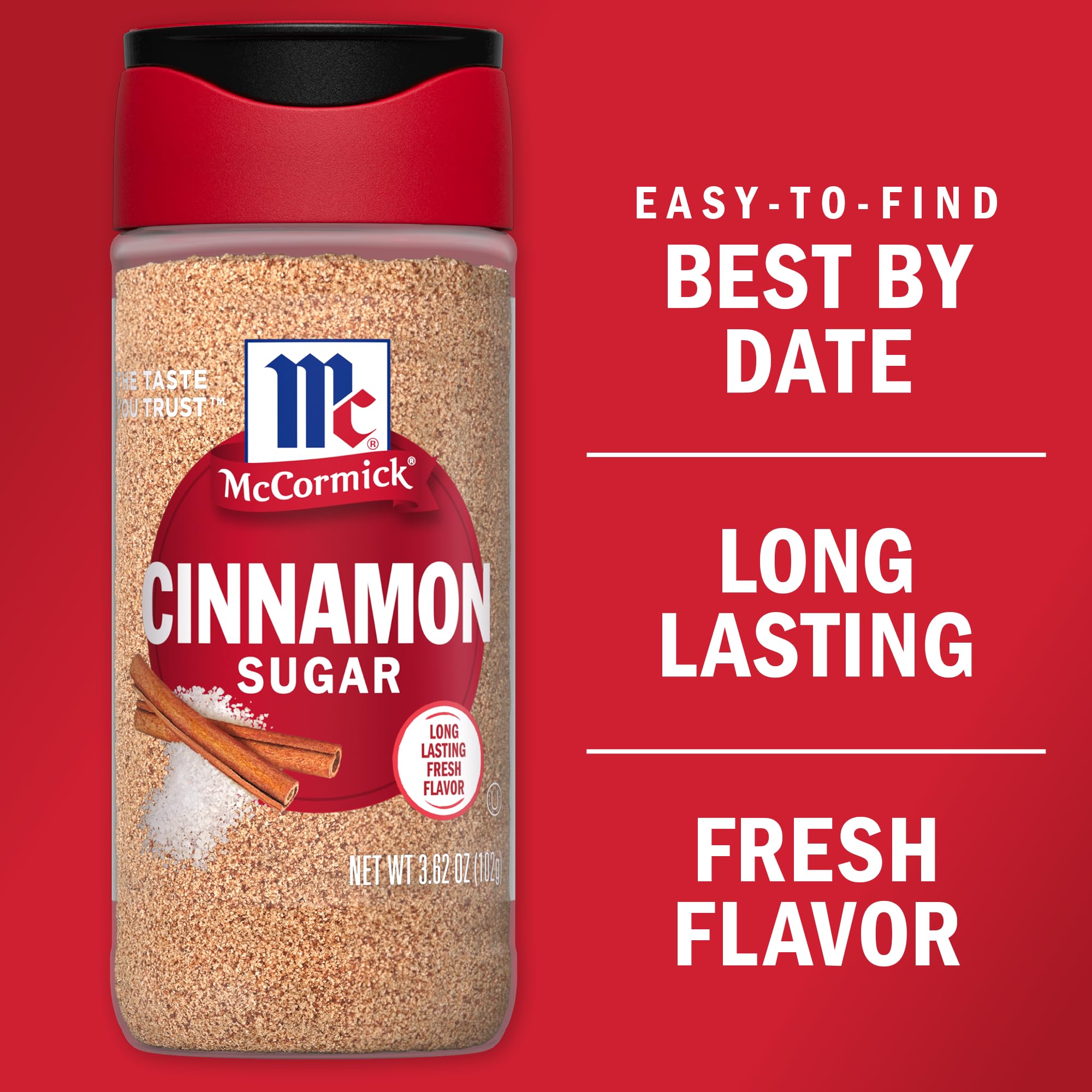 McCormick Cinnamon Sugar on buttered toast with inviting aroma