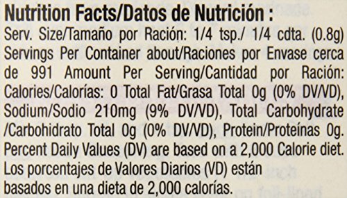 McCormick coarse grind garlic salt with parsley jar closeup highlights fresh parsley and garlic aroma.