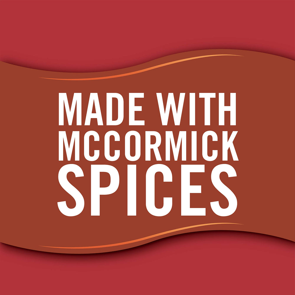 Pour McCormick Country Gravy over biscuits for a comforting southern classic.