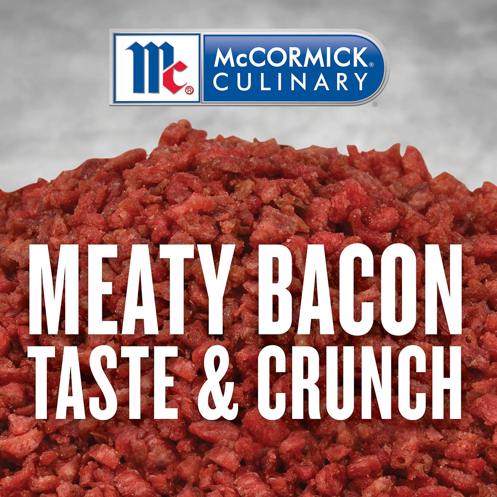 McCormick Culinary Bacon Flavored Bits on nachos for extra savor.