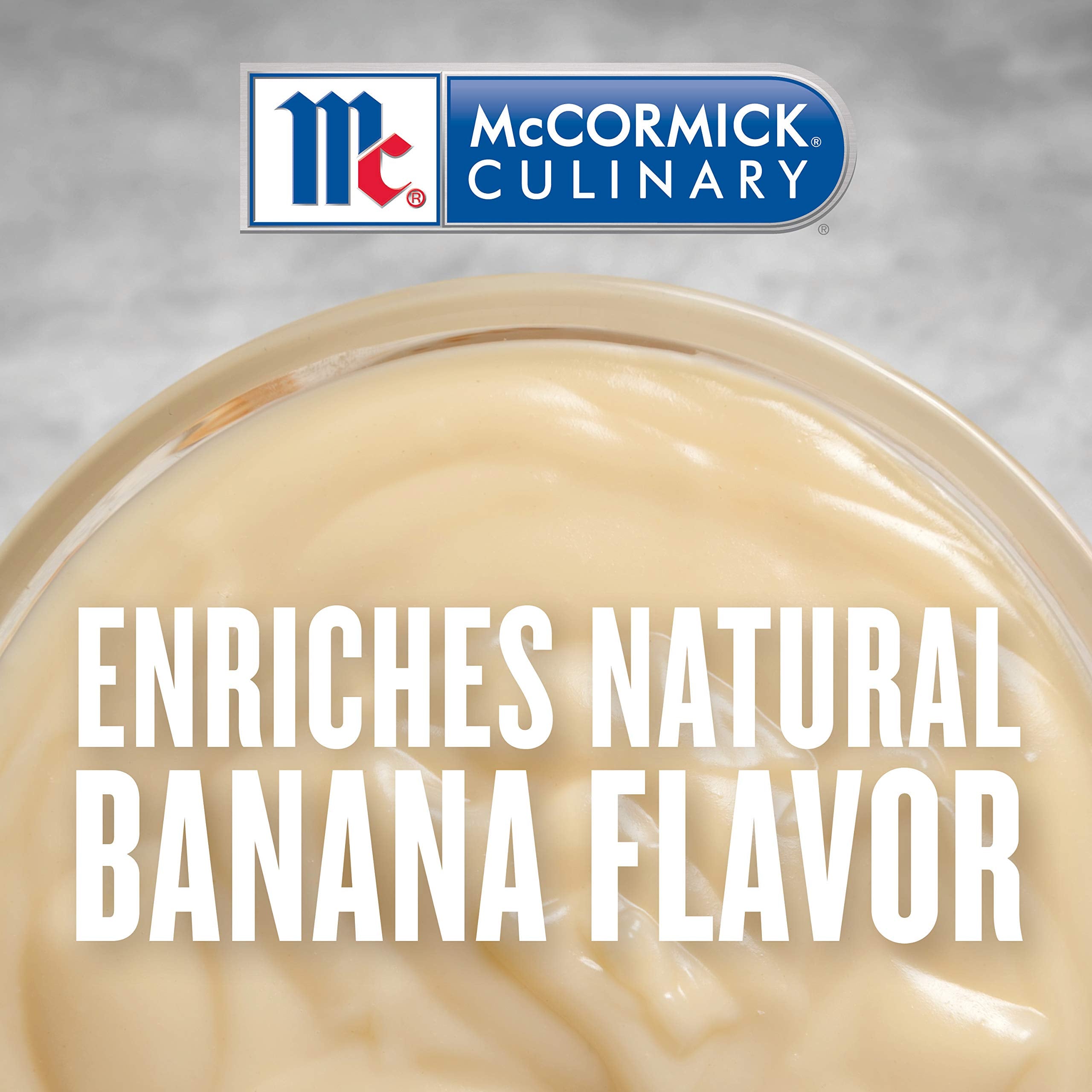 McCormick Culinary banana extract 16 oz bulk bottle ideal for busy kitchens.